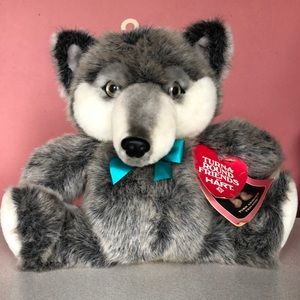 1991 Mimi Miller Wolf/Pig Turn-A-Round Friends by Hart Stuffed Animal